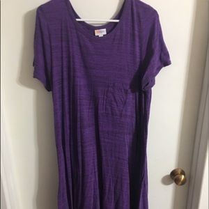 Lularoe - 2XL purple heathered Carly - NWOT